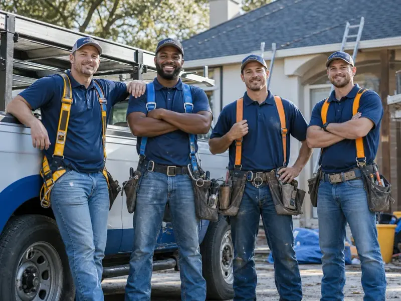 Roofing team supporting homeowners in Mandeville